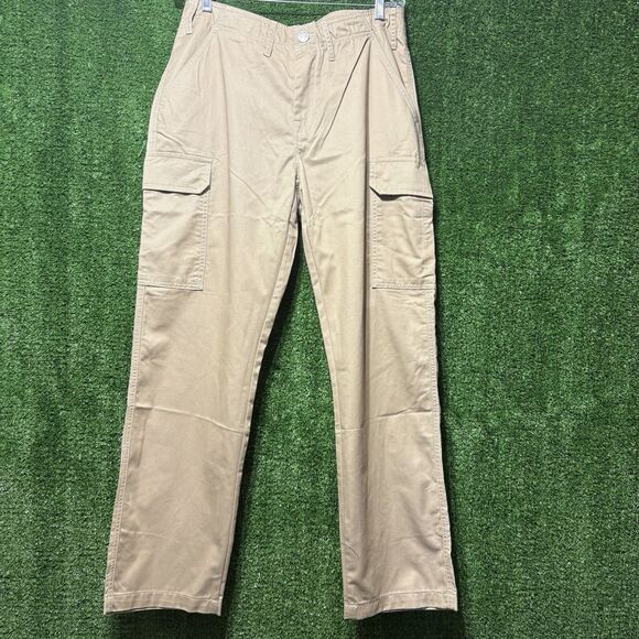 NWT True Religion Cargo Pants Travertine Khaki Relaxed 108335 Men’s Size W32 L32 - Picture 1 of 8